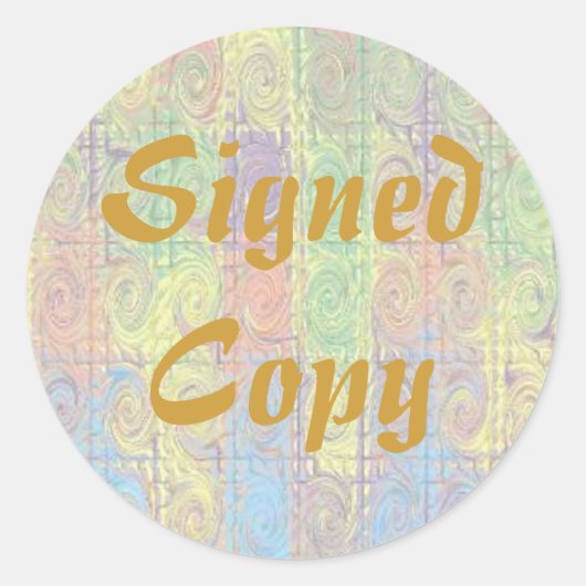 Copie signée - Stickers ronds (#44) (Devant)