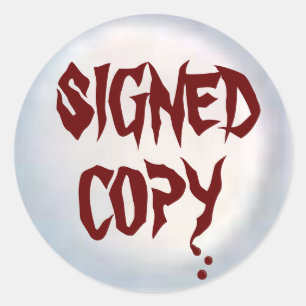 Copie signée - Stickers ronds (#45)