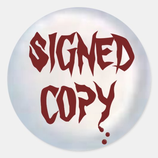 Copie signée - Stickers ronds (#45) (Devant)