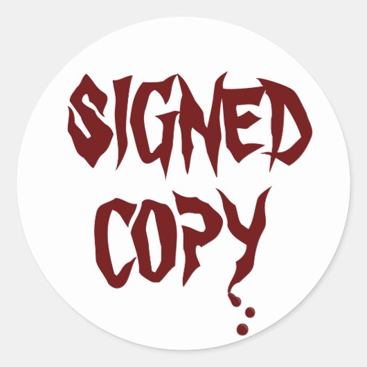 Copie signée - Stickers ronds (#46) (Devant)