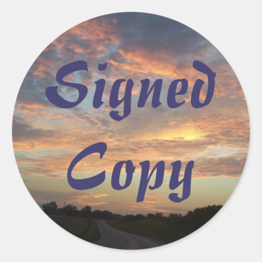 Copie signée - Stickers ronds (#48) (Devant)