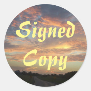 Copie signée - Stickers ronds (#49)