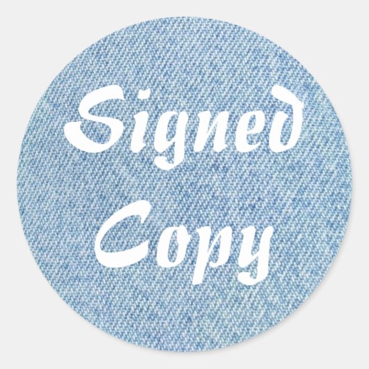 Copie signée - Stickers ronds (#56) (Devant)