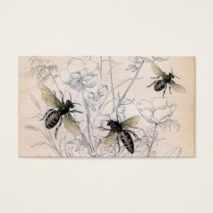 Copie vintage d'art d'abeille de miel