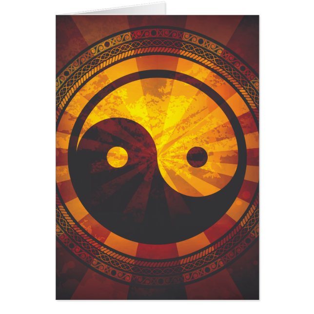 Copie vintage de symbole de Yin Yang (Devant)