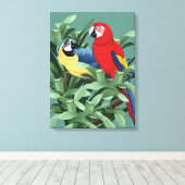 Copies de toile de perroquet (Insitu (Plancher de Bois))