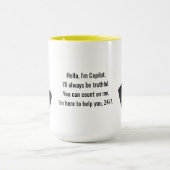 COPILOT 15oz MUG with my Mug on the Mug! Mok (Midden)