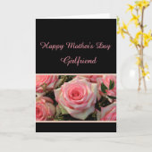 copine Bonne carte rose de fête des mères (Fleur jaune)