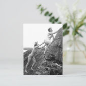 Copines Carte postale photo vintage (Debout devant)