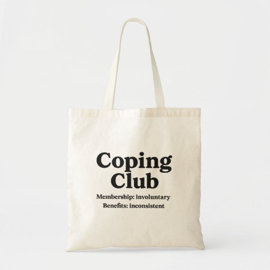 Coping Club - Canvas tas (Voorkant)