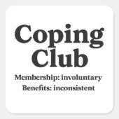Coping Club - Sticker (Voorkant)
