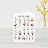 Coping Skills Alphabet School Counselor Mental Hea Kaart (Gele Bloem)