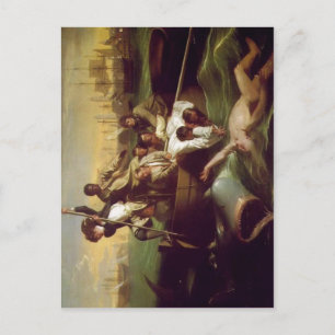 Copley, John Singleton Watson en Shark 1778 T Briefkaart
