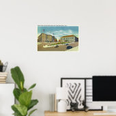 Copley Plaza en Square Uitzicht van het publiek Poster (Thuiskantoor)