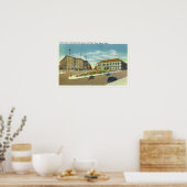 Copley Plaza en Square Uitzicht van het publiek Poster (Keuken)