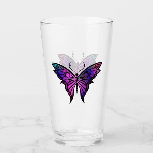 Copo de Vidro (Glass Cup) Borboleta Mística Glas (Voorkant)