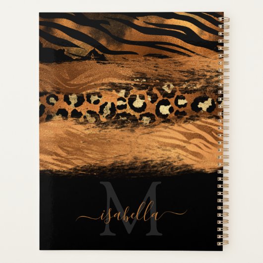 Coppe de script en or noir monogramme (Dos)