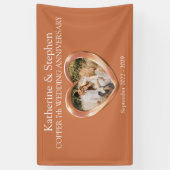 Copper 7e anniversaire Mariage bannière photo du c (Vertical)