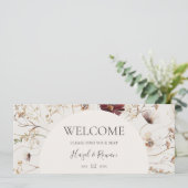 Copper Burgundy Wildflower | Beige zitplaats (Staand voorkant)