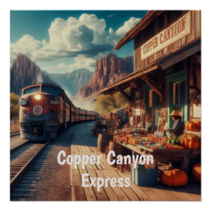 Copper Canyon Express Perfect Poster