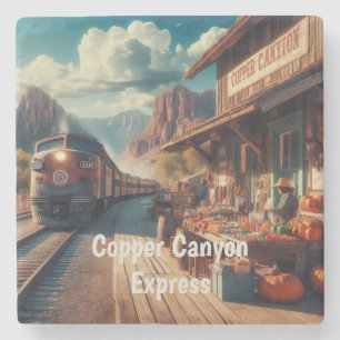 Copper Canyon Express Stenen Onderzetter