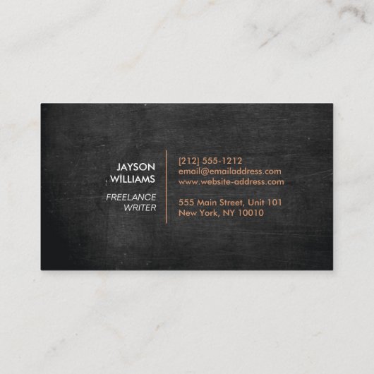 Copper Circle Persoonlijk Visitekaartje (Achterkant)