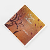 Copper Dew Wedding Servet (Hoek)