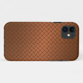 Copper Diamondplate Let Pattern Case-Mate iPhone Case (Achterkant (horizontaal))