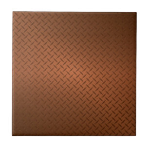Copper Diamondplate Let Pattern Tegeltje