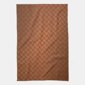 Copper Diamondplate Let Pattern Theedoek (Verticaal)