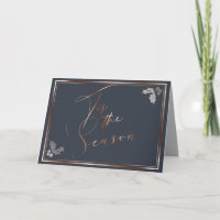 Copper Dusty Blue is het seizoen kalligrafie