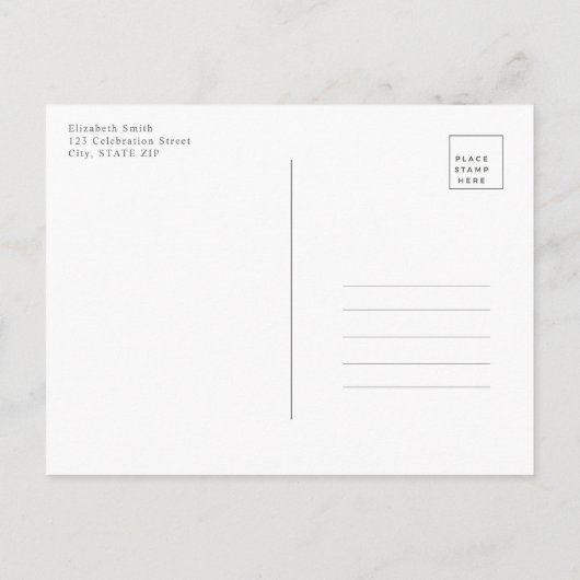 Copper Geometric Burgundy Blue Couples Shower Aankondigingskaart (Achterkant)