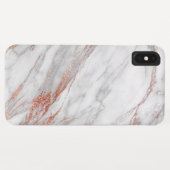 Copper | Girly Roos Gold & White Monomgram Case-Mate iPhone Case (Achterkant (horizontaal))