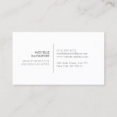 COPPER GLITTER Salon Loyalty Kaart (Achterkant)