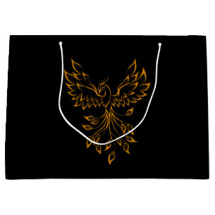 Copper Gold Phoenix rijdt op zwart Groot Cadeauzakje