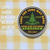 Copper Harbour Keweenaw Michigan Avontuur Sticker