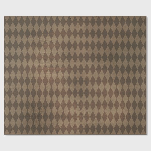 Copper Harlequin Pattern Cadeaupapier (Vlak)