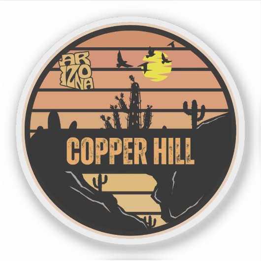 Copper Hill, Arizona Sticker (Voorkant)