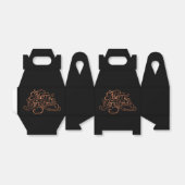 Copper-look Merry-kerstscript Bedankdoosjes (Uitgevouwen)
