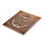 Copper Metallic Iridescent Anchor D1223 Tegeltje (Zijkant)