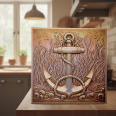 Copper Metallic Iridescent Anchor D1223 Tegeltje