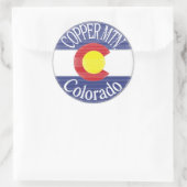 Copper Mountain Colorado cirkelvlag stickers (Tas)