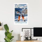 Copper Mountain Colorado Impression de ski Station (Bureau à domicile)