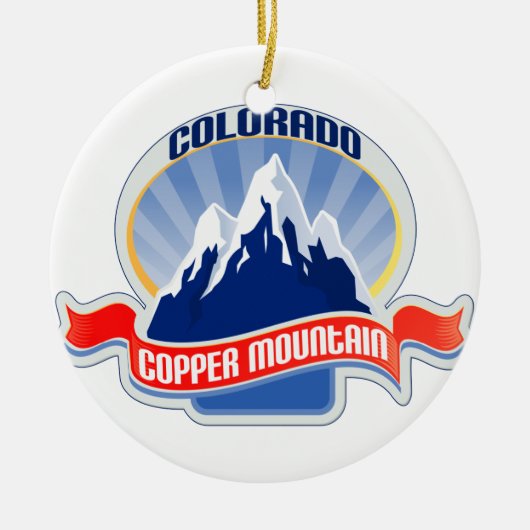 Copper Mountain Colorado Keramisch Ornament (Voorkant)