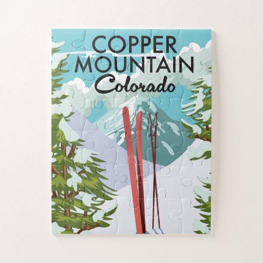 Copper Mountain Colorado Ski Legpuzzel (Verticaal)
