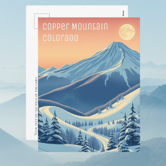 Copper Mountain Colorado Skivakantie Briefkaart