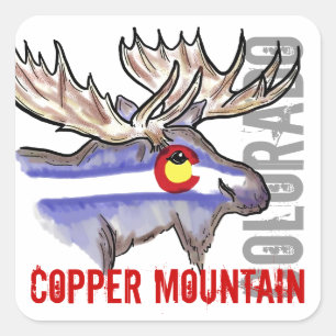 Copper Mountain Colorado vlag elk ontwerp stickers