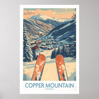Copper Mountain Colorado Wall Art Winter Mountain Poster