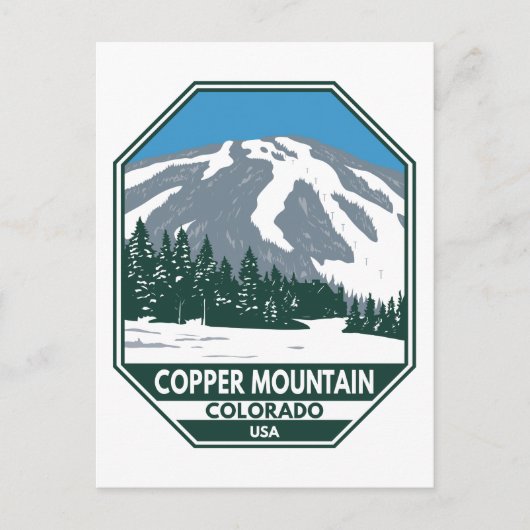 Copper Mountain Ski Area Colorado Briefkaart (Voorkant)