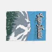 Copper Mountain Ski Area Colorado Fleece Deken (Voorkant (Horizontaal))